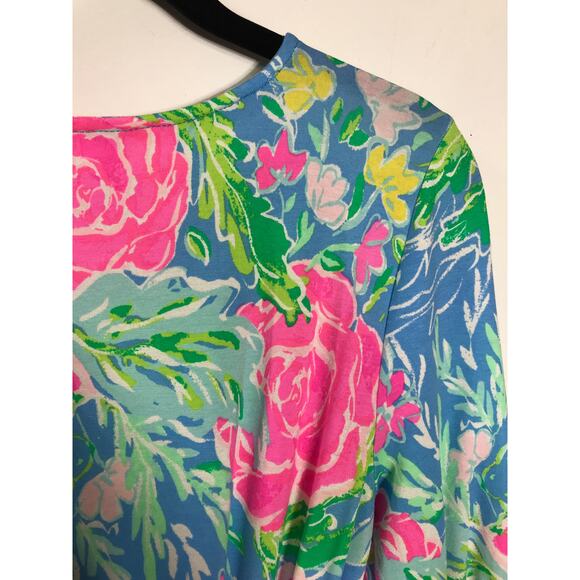 Lilly Pulitzer Kassi Wrap Short Dress Bright Floral XS Spring Summer Vacation - Picture 8 of 12